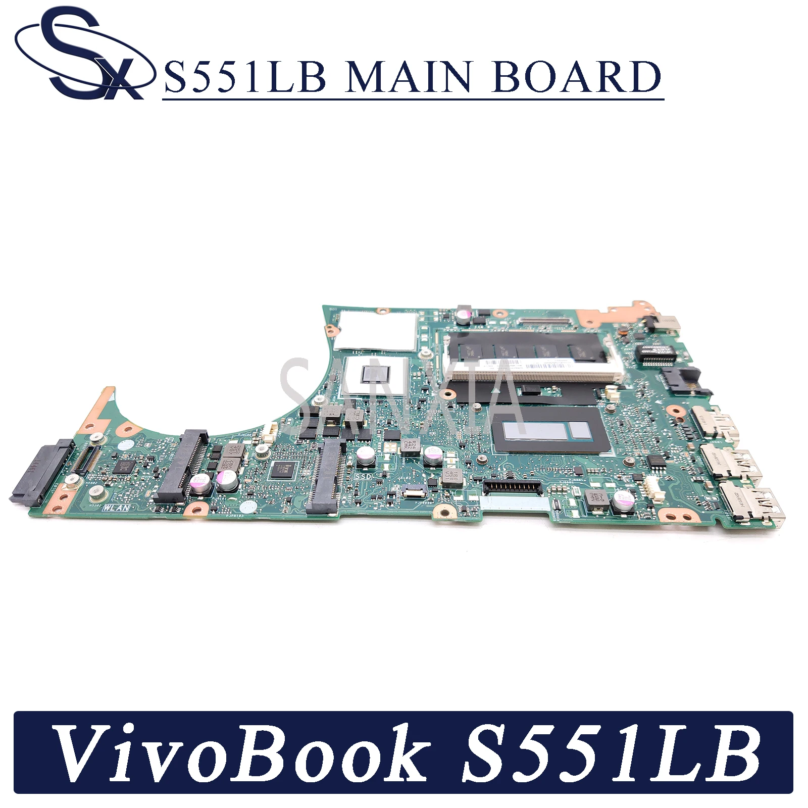 KEFU S551LB материнская плата для ноутбука ASUS S551LN S551L оригинальная 4GB RAM I5 4200U GT740M