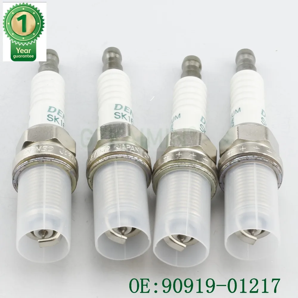 4X автомобильные аксессуары свечи зажигания OEM 90919-01217 SK16R11 для Toyotas Celica MR2 Paseo Tacoma