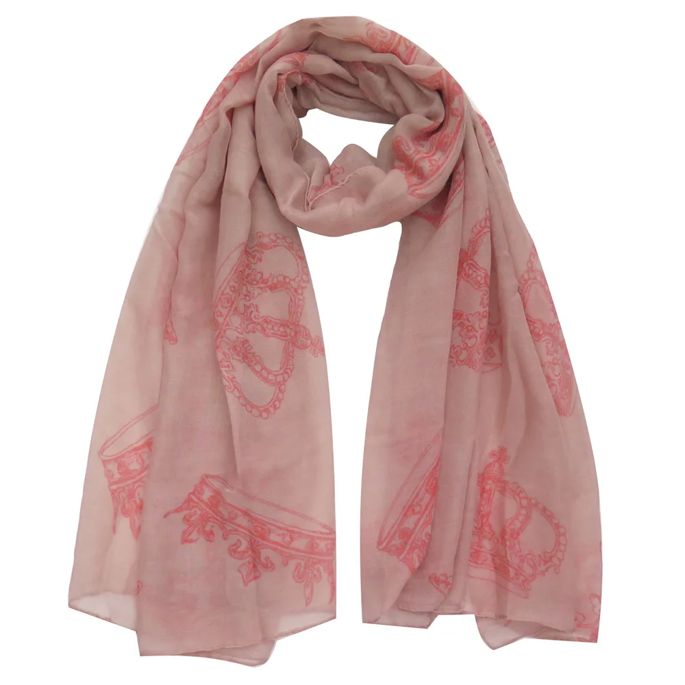 Женский большой шарф шаль с принтом королевской короны|scarf store|scarf scarfscarf importer |