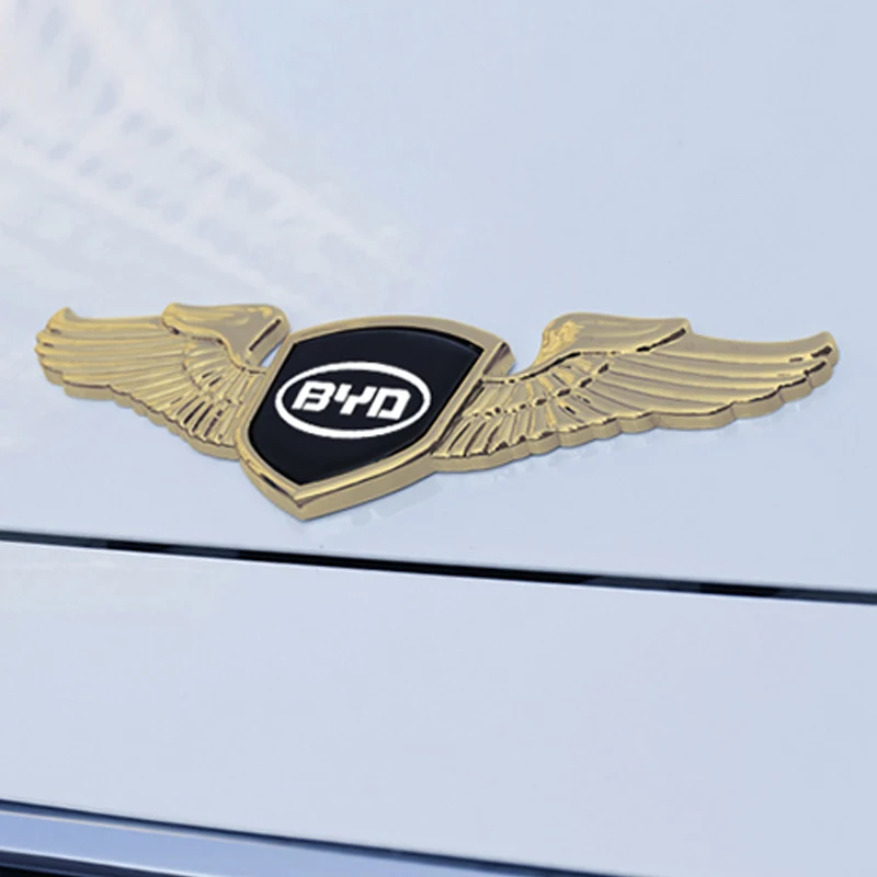 Для BYD цинковый сплав крылья передний капот Эмблемы Наклейки на автомобиль спереди багажник наклейки для BYD F3 F3R F3 2 F0 F6 L3 G3 G6 S6 для укладки волос