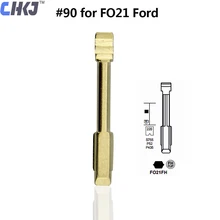 CHKJ 10 шт. автомобильное полотно дистанционного ключа для Ford Mondeo Модифицированная откидная оболочка ключа дистанционного управления замена лезвия металлический пустой Uncut FO21