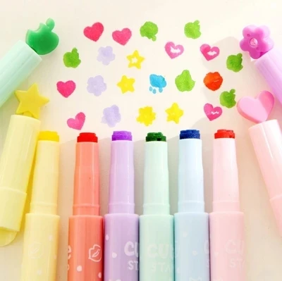 5pcs free shipping f65545 f65545b2 qfp208 new 5pcs Multi function candy color Highlighter singular Pattern marker 15cm length watercolors free shipping