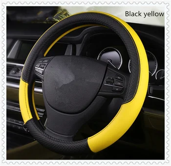 

Car steering wheel cover leather non-slip fashion 37-38 cm for Chevrolet Traverse Tahoe Equinox Impala Chaparral Blazer