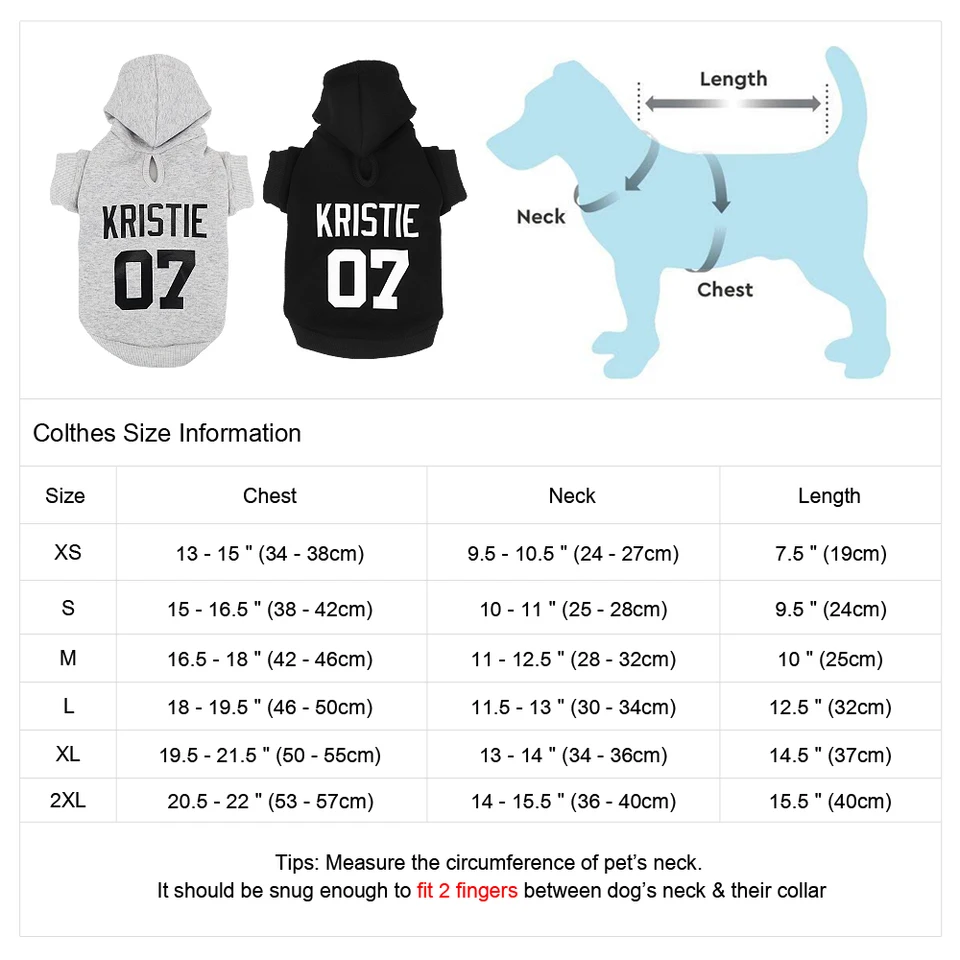 customized dog clothing