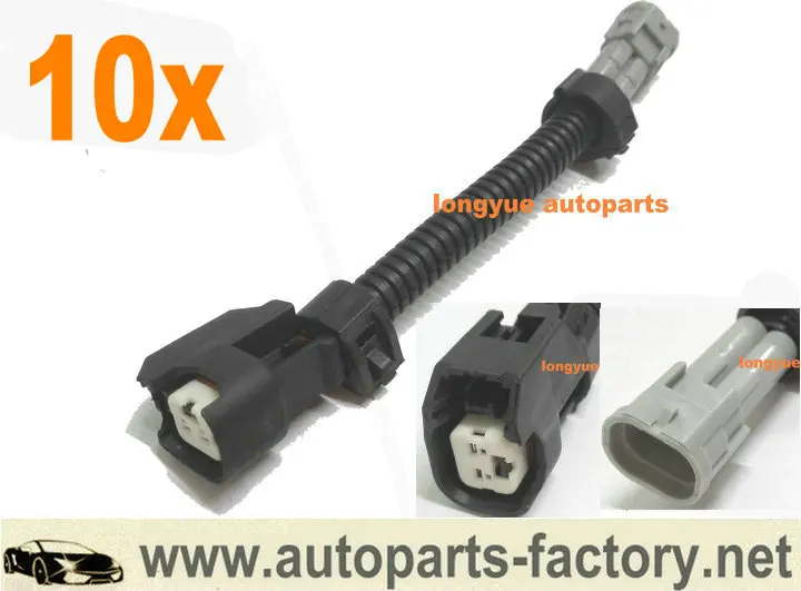 Longyue 10 шт. Uscar Female ev14/ev6 к Male Nippon Denso топливные инжекторы адаптер 2jzgte 2jzge 2jz-gte |