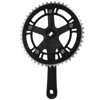 

Road Bicycle CNC 48T Black Crankset 6061-T6 Aluminum Alloy Chainring Crank Chainwheel