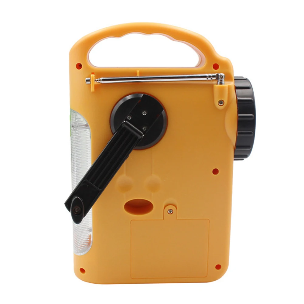 

LED Lamp Power Bank Emergency Camping Automotive Electronics Solar Dynamo Portable FM AM Hand Crank Outdoor Home Radios