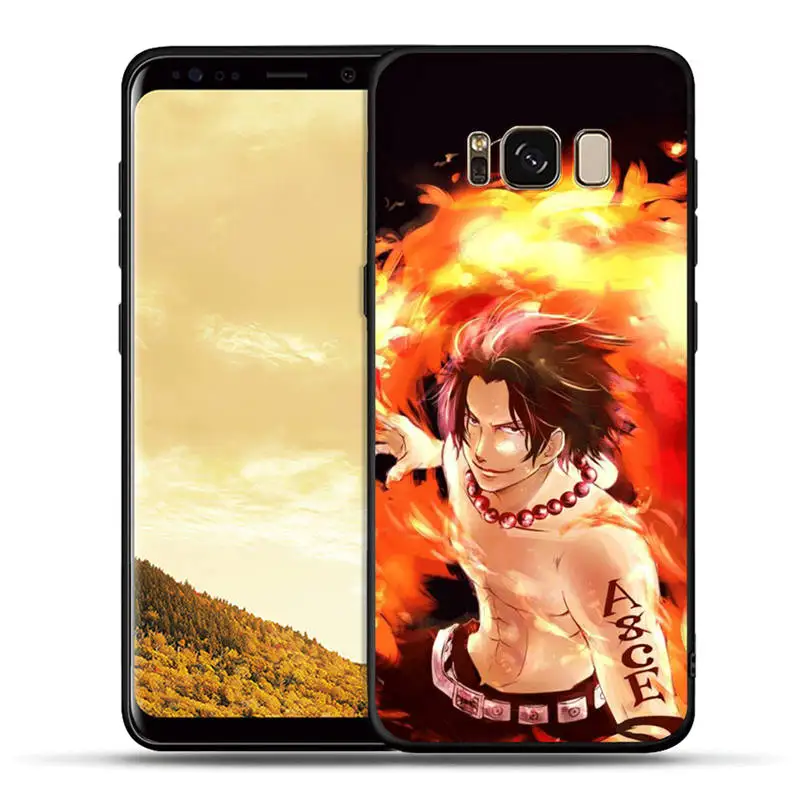 One piece Аниме Луффи Ace Sabo Zoro для Samsung Galaxy S8 S9 S10 Plus S10e Note 8 S7 Edge силиконовый чехол Coque Fundas Etui - Color: H1360
