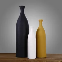 Современная Минималистичная керамическая ваза для цветов американская креативная Гостиная Белый высушенный цветок скандинавский предмет интерьера, украшение