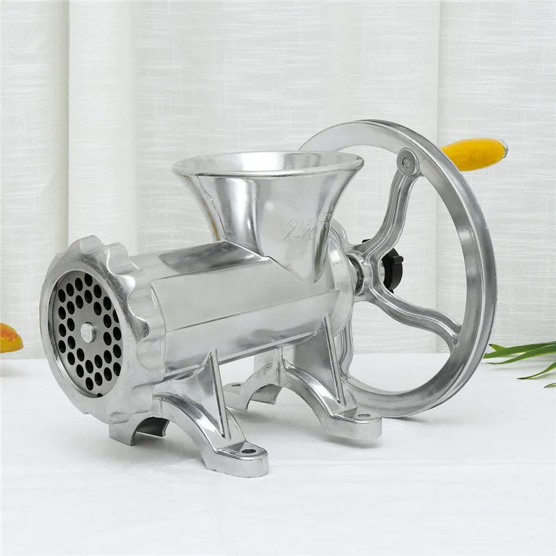 

Hand Crank Meat Grinder 22# Slicer Manual Sausage Stuffer Filler Machine Mincer Aluminum Alloy Noodle Cutter Nut Miller Chopper