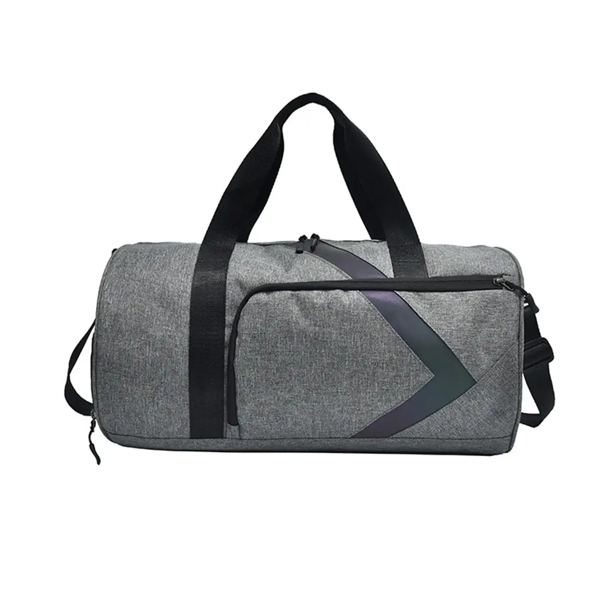 Отделение для сухого и мокрого фитнеса, сумка из ткани Оксфорд, регулируемый ремень для разборки, сумка на плечо, сумка унисекс - Цвет: Grey