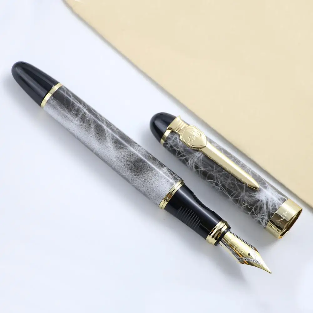 Высокое качество JINHAO X450A перьевая ручка Роскошный Золотой зажим для каллиграфии чернильные ручки для письма 0,5 мм перо школьные офисные принадлежности