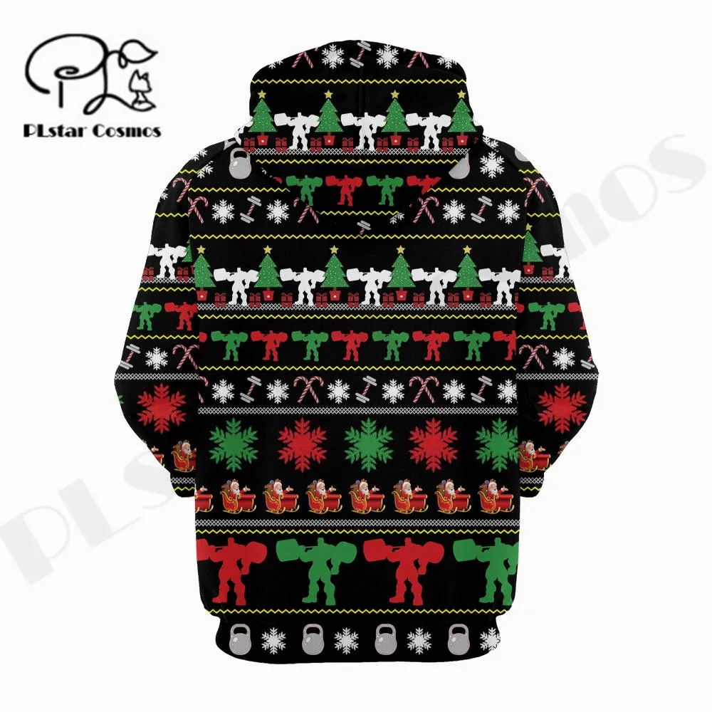 PLstar Cosmos 3DPrinted Newest Christmas Weightlifting Art Unique Unisex Streetwear Pullover Harajuku Hoodies/Sweatshirt/Zip -4