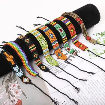 

G.YCX Multicolor Handmade Miyuki Loom Bracelet Wristband Women Bohemian Seed Beads Personalized Woven Bracelets Bileklik Jewelry