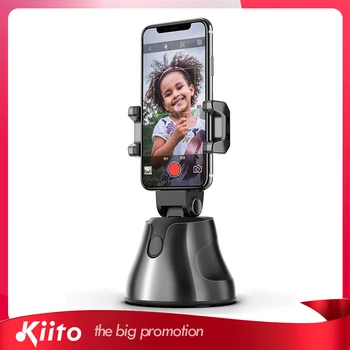 

KIITO W8 Portable All-in-one Auto Smart Shooting Selfie , 360 Rotation Auto Face Tracking Object Tracking vlog Phone Holder