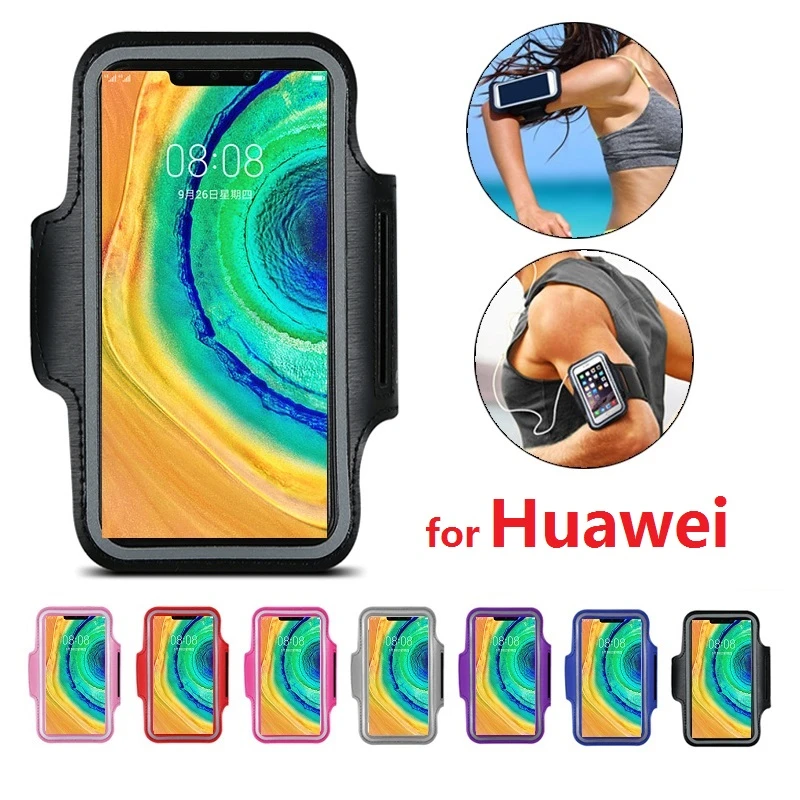 huawei silicone case Cánh Tay Ban Nhạc Dành Cho Chạy Bộ Giá Đỡ Điện Thoại Vòng Tay Cho Huawei Mate 30 Pro 10 20 Lite Danh Dự 20 10 Lite p40 P30 P20 Pro Lite Túi silicone case for huawei phone