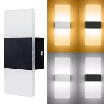 

Wall Light Bedside Lamp Wall Lamp Creative Eco-Friendly Durable LED Acrylic Home Corridor Aisle Lights Outdoor Light-Up