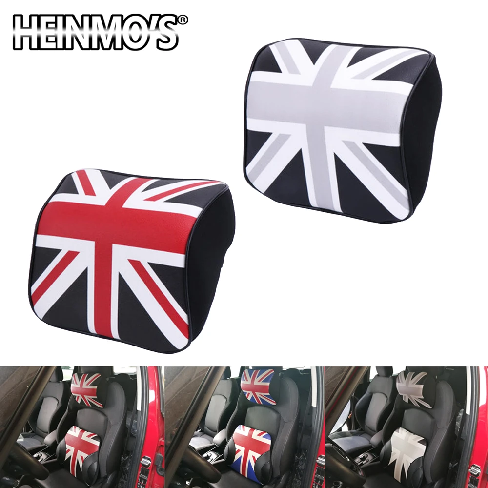 Подходит для всех Mini Cooper pu кожаная поверхность мягкая пена с эффектом памяти подголовник для отдыха Поддержка Подушка универсальная подушка для шеи