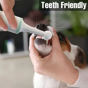 

Pet Toothbrush Dog Cat Cleaning Supplies Toothbrush Bad Breath Tartar Teeth Clean Tool Electric Dog Brush USB Charging