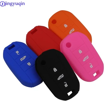 

10pcs For Peugeot 508 301 2008 3008 408 For Citroen C4 CACTUS C5 C3 C4L Remote Car Key Shell Case Silicone Cover Bag 3 Buttons