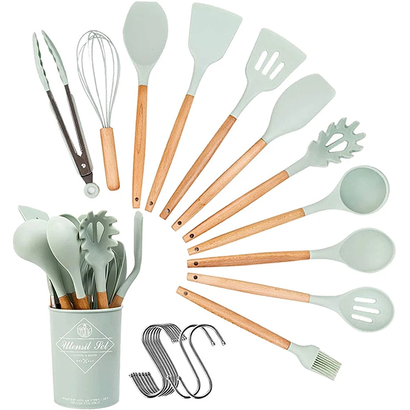 

Silicone Kitchen Ware Kitchen Utensils Set Spatula Shovel Spoon Cooking Accessories Kitchen Accessories Cooking Tools
