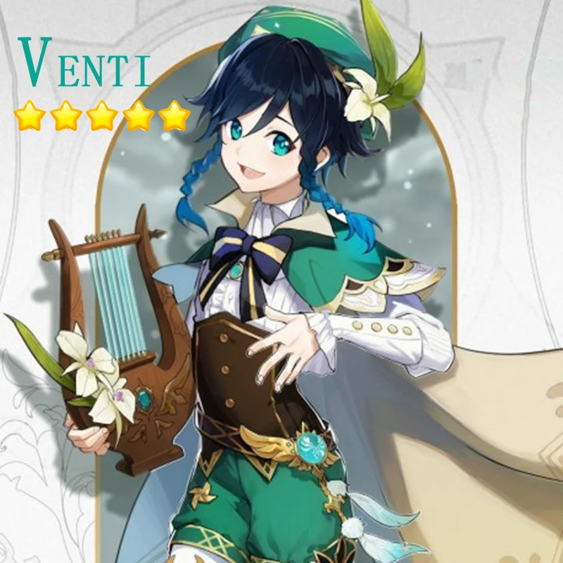 Europa América de cuenta de impacto Genshin, 5 estrellas VENTI, Nivel 5-10, HUTAO, GANYU, XIAO, ZHONGLI, TARTAGLIA