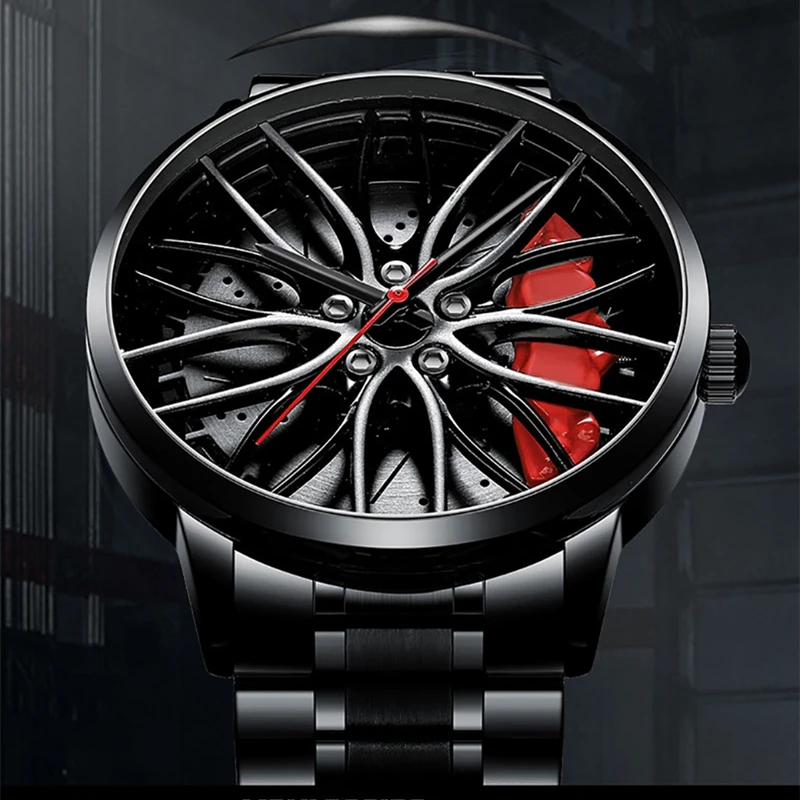 NIBOSI креативные автомобильные часы водонепроницаемые для создания обода ступицы