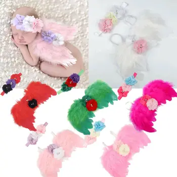 

Newborn Baby Girls Boys T-Shirts Summer Princess Baby Girls Angel Wings Costume Photo Photography Prop Outfits Infant Costume