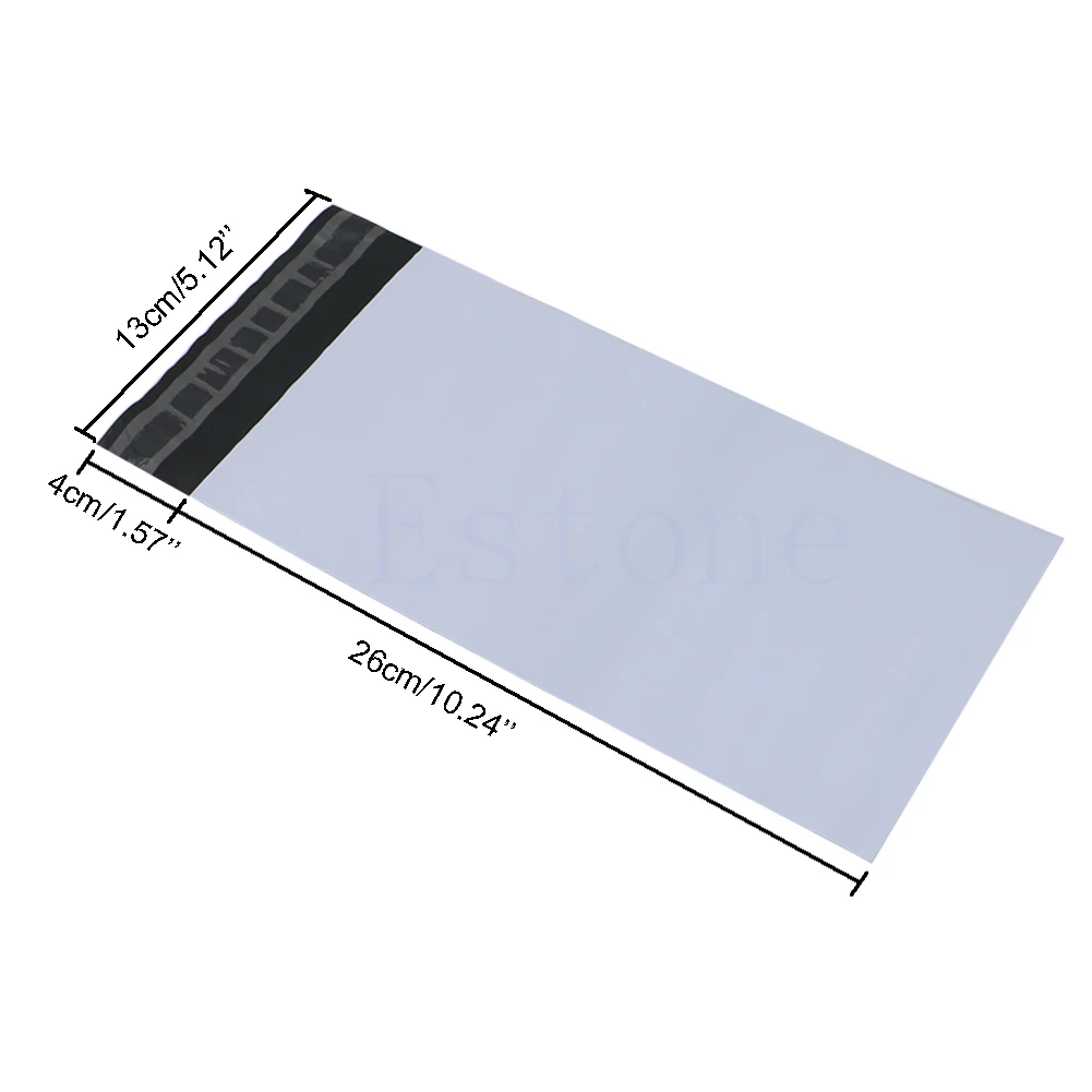 

100Pcs 13*30cm Poly Mailer Self Sealing Plastic Shipping Mailing Bag Polybag LX9A