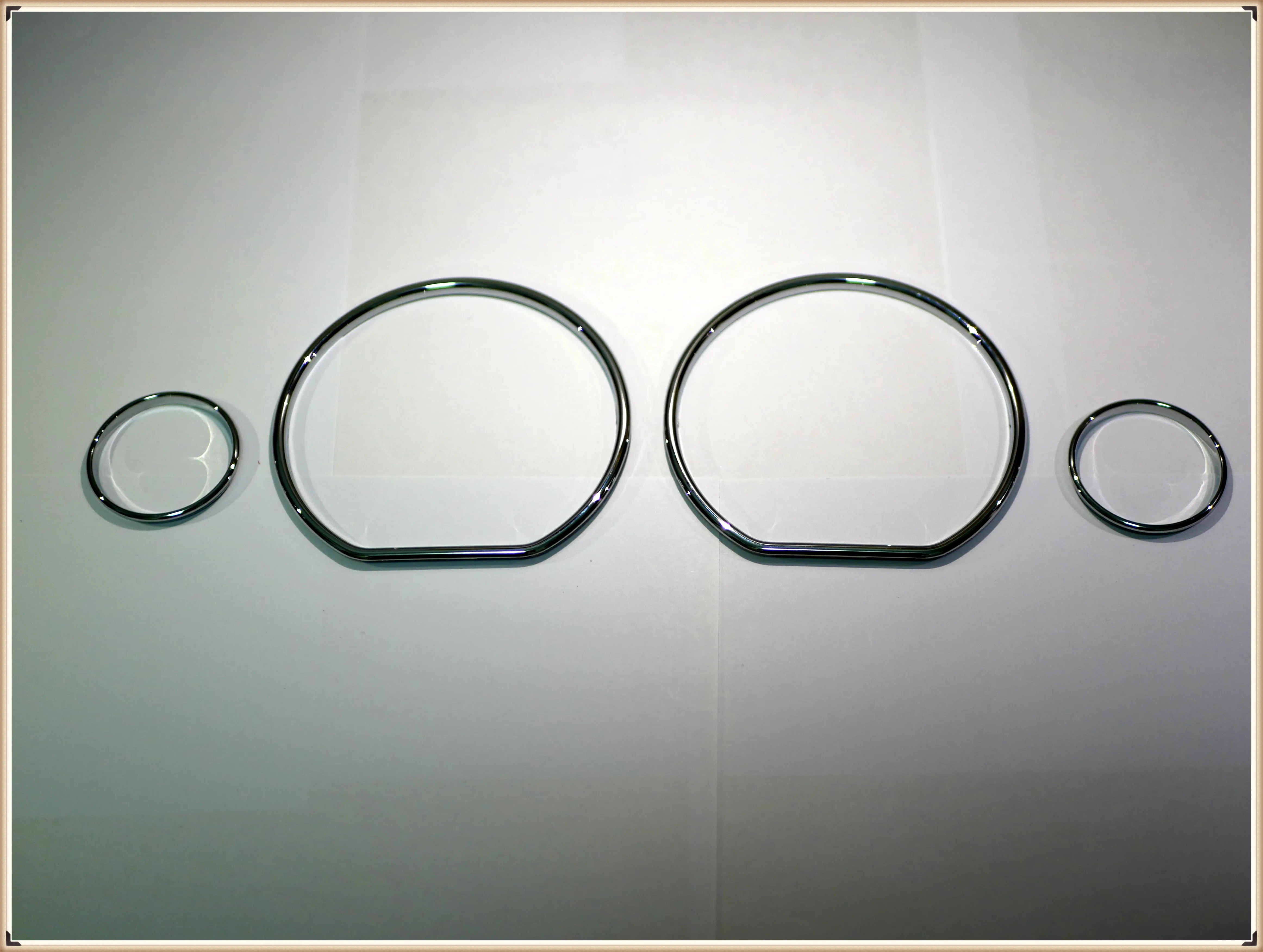 Chrome Speedometer Gauge Dial Rings Bezel Trim Chrome Tacho Rings for BMW E36 3 Series BMW Z3