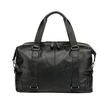 MIWIND модная Высококачественная ПУ повседневная Дорожная сумка Новая дорожная сумка чистый цвет дорожная сумка Большая вместительная мужская сумка LSTJ002