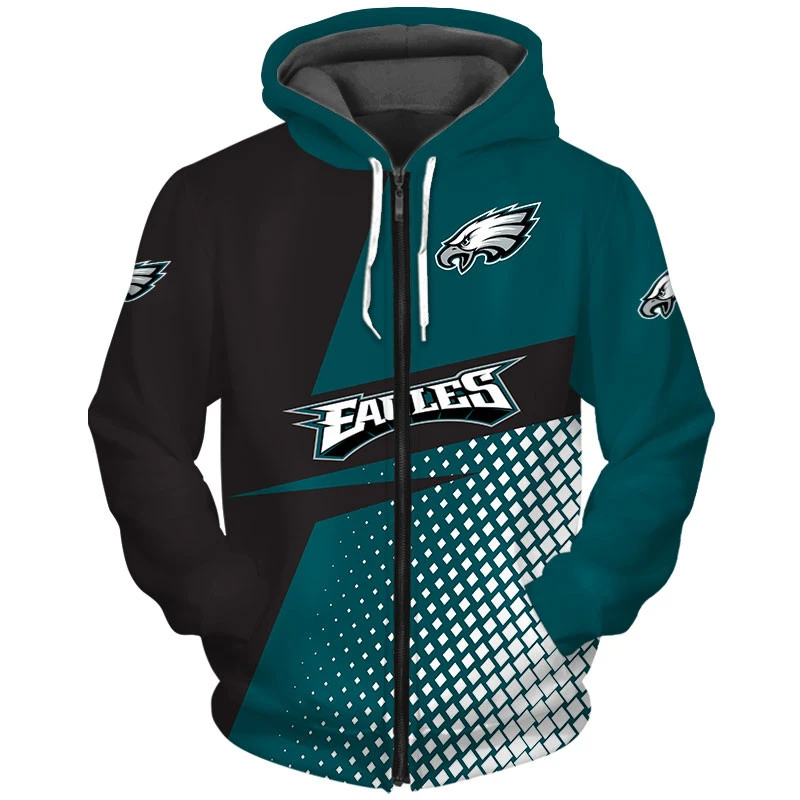 eagles zipper hoodie