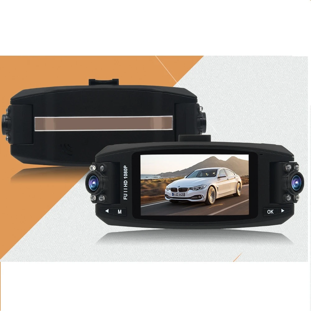 2,7 дюймов Автомобильный видеорегистратор F80 Dash Cam Full HD 720P с двумя объективами g-сенсор Ночная камера видео рекордер Авто регистратор DVRS Dash Cam 5