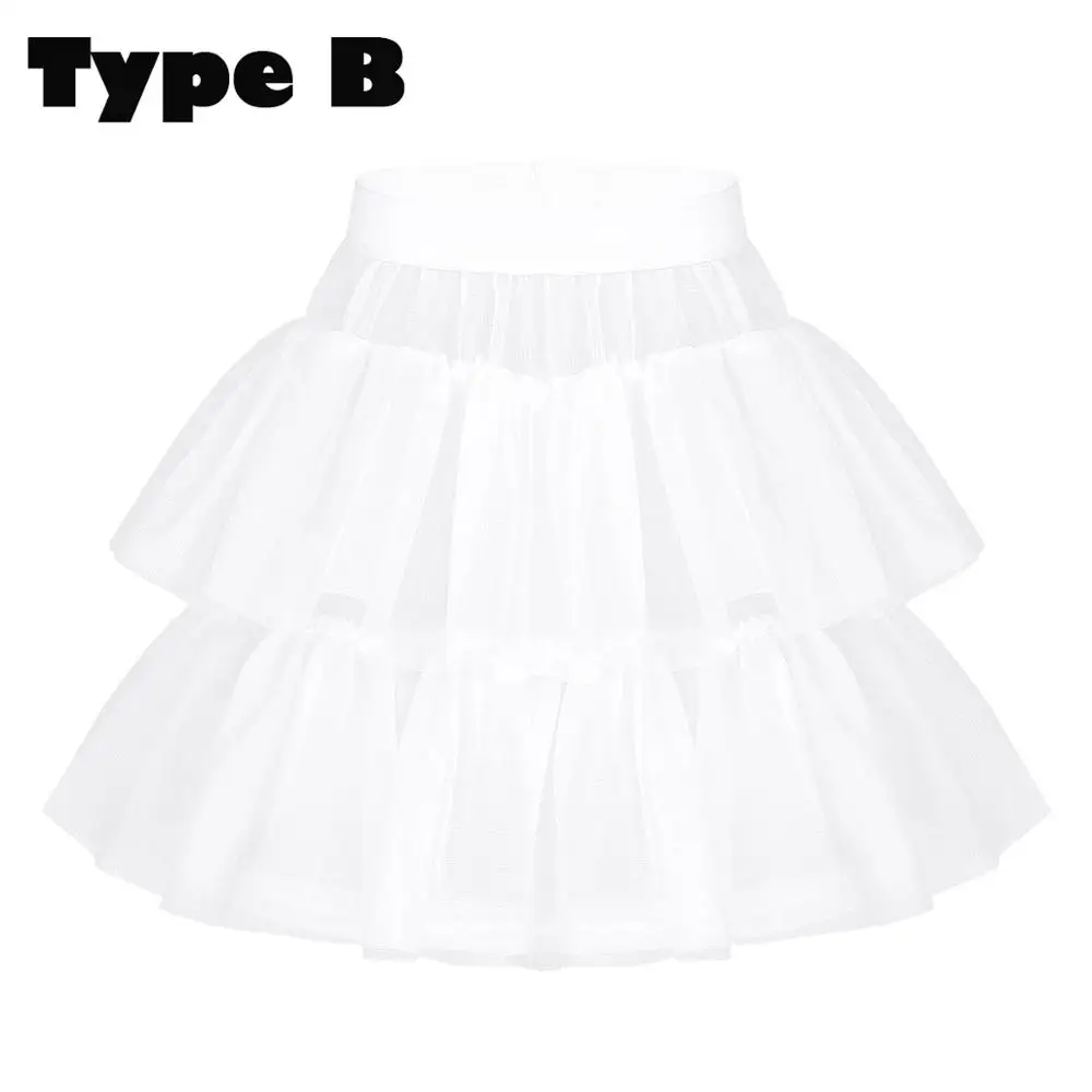 Белого цвета для маленьких девочек, платья для малышей vestidos вечерние Hoopless 3-х слойная чистая кринолин без застежки для девочек, держащих букет невесты; свадебное платье