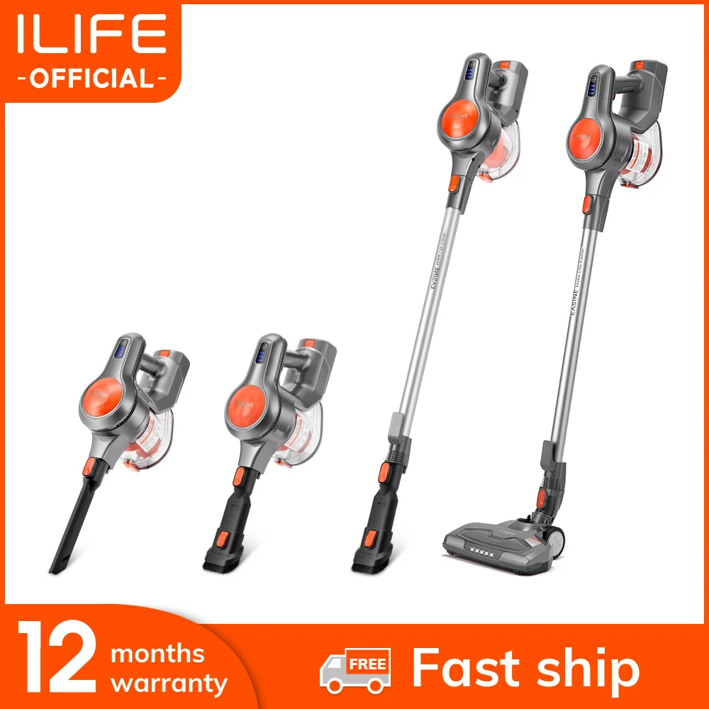 EASINE by ILIFE H70 Cordless Wireless Handheld Vacuum 21KPa Suction Power 40Mins runtimes removable battery 1.2L Dust box