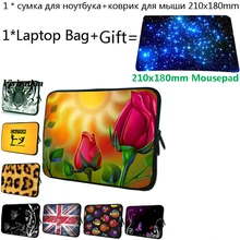 Портативный чехол для планшета 10, 12, 9,7, 13, 14, 15, 17, сумка для ноутбука с рукавом 17,3, портфель с принтами, 13,3, 11,6, чехол для ноутбука+ коврик для мыши