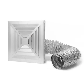 

60W Exhaust Fan Kitchen Bathroom Room Toilet Low Noise Ventilator Fan Hotel Wall Silent Extractor Pipe Exhaust Fan