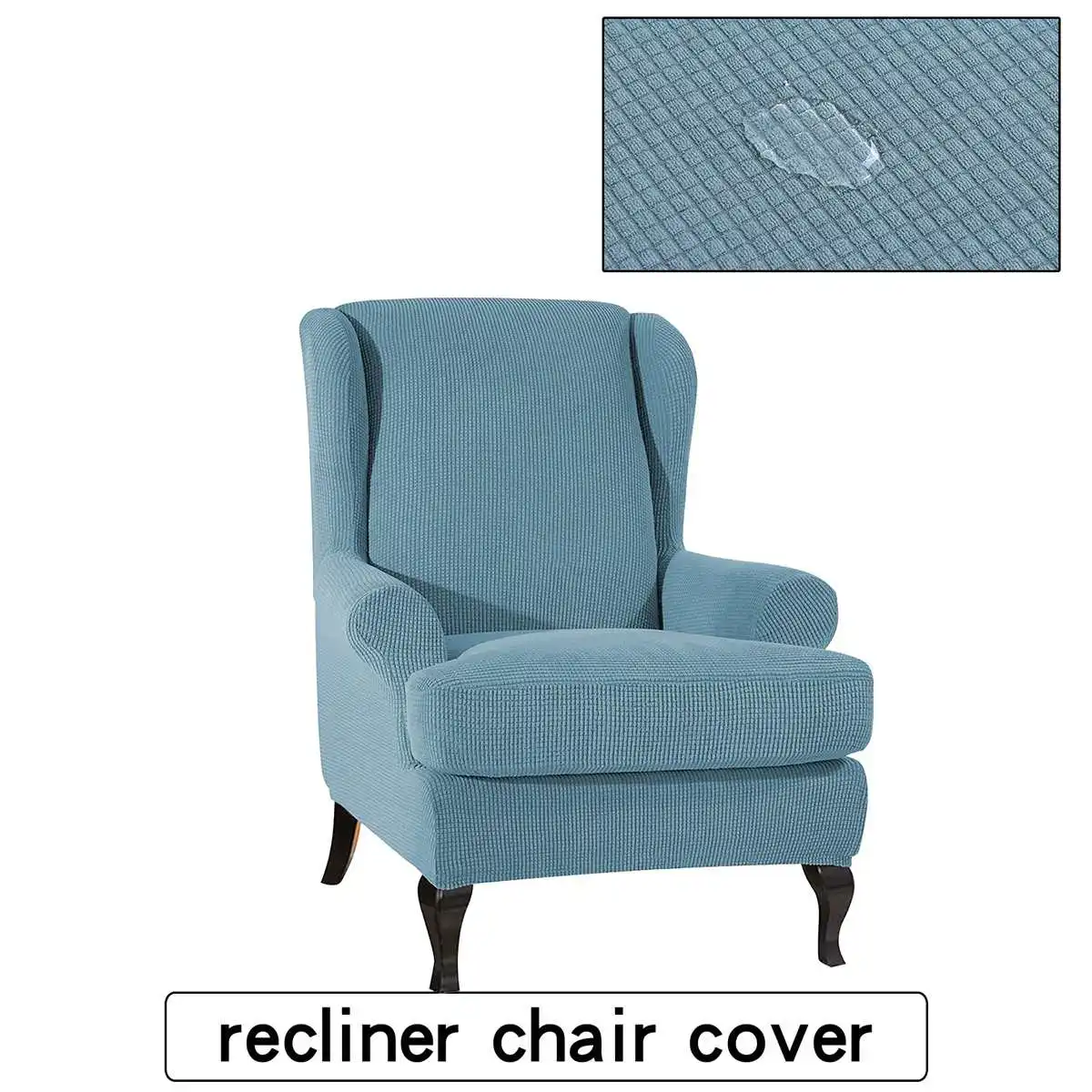 Wingback наклонная рукоятка King Back эластичные чехлы на кресла кресло крыло диван задняя крышка стула стрейч протектор скольжения Чехол протектор