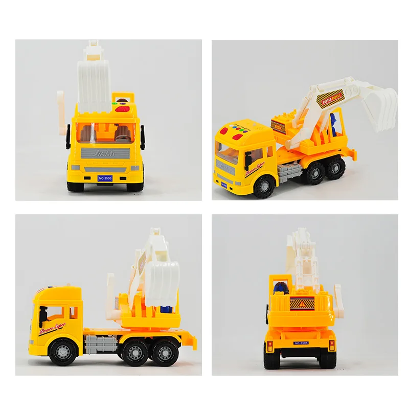 

Light And Sound Inertia Excavator with Lyrics-Control Rocker CHILDREN'S Toy Excavator Sub-