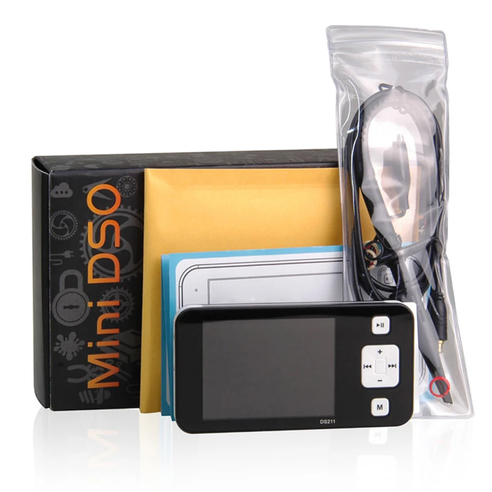 

Oscilloscope Probe 500mAH Rechargeable Mini Pocket Handheld Digital Oscilloscope LCD Display Logic Analyzer with Lithium Battery