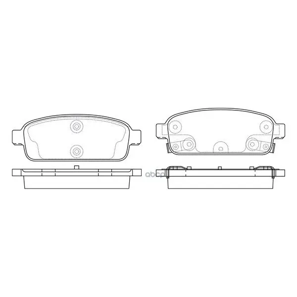 Колодки Тормозные Chevrolet Cruze 09-/Orlando 11-/Opel Astra J 10- Задние Fit Fp1468 FIT арт. FP1468