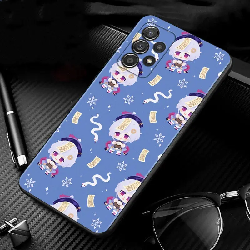 Cartoon Genshin Impact Case For Samsung Galaxy A51 A71 A41 A31 A11 A01 A72 A52 A42 A32 A22 A21s A02s A12 A02 Phone Shell Capa