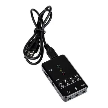 

Converter Lightweight USB Port Stereo Recording Independent Virtual 7.1 Mini Portable Professional Audio External Sound Card