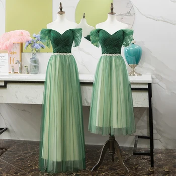 

Bridesmaid Dress 2020 New Mori Wedding Dress Was Thin Mid-length Bridesmaid Dress Dress Long Dress Elegant Wedding Party Dress