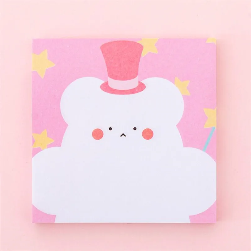 80 страниц, Kawaii блокнот для заметок, бумага для заметок, Канцелярские Стикеры, блокноты, офисные школьные принадлежности - Цвет: Pink