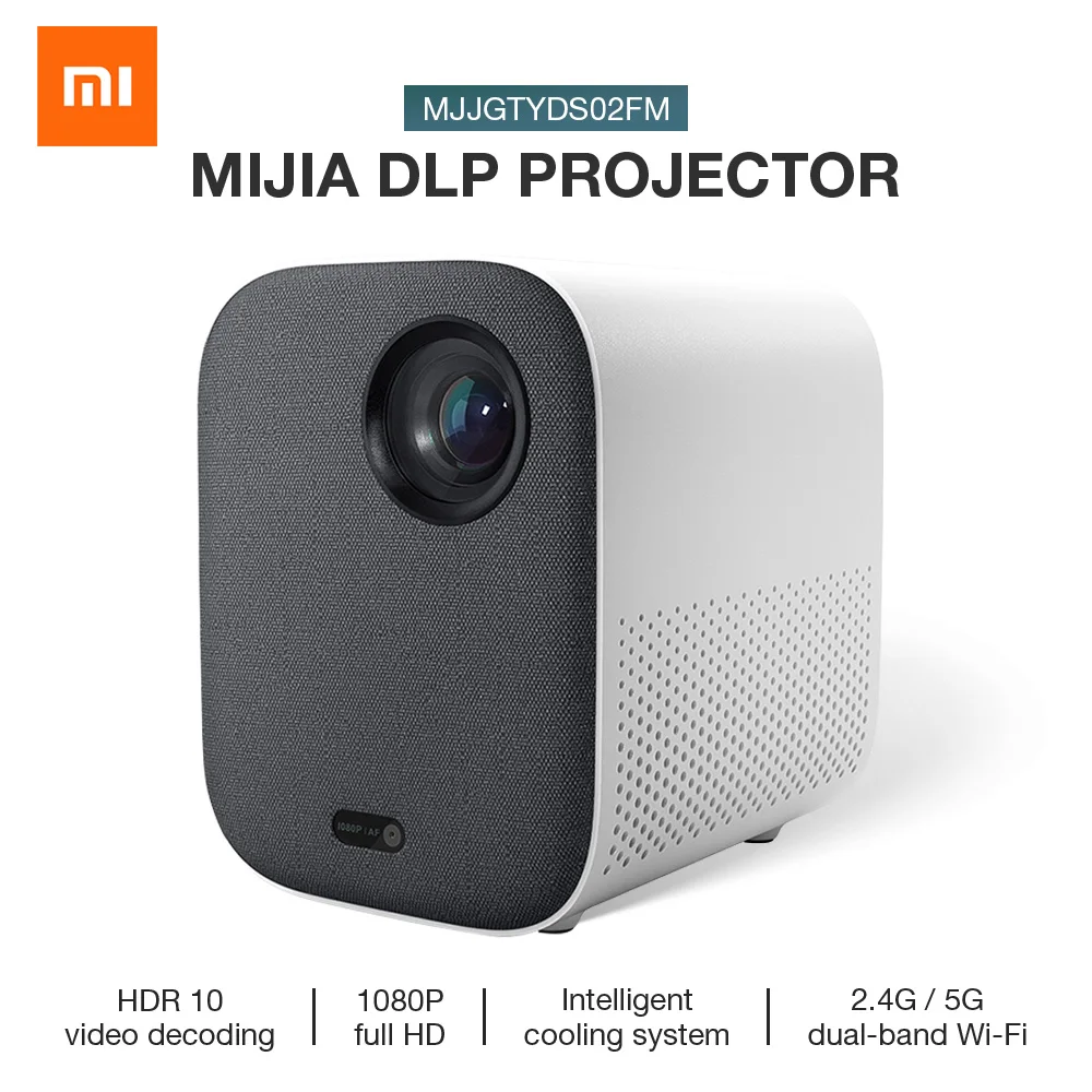 Новый умный мини проектор Xiaomi Mijia DLP 500ANSI для домашнего кинотеатра 1080P Голосовое