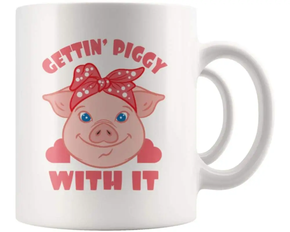 Gettin' Piggy Wit It Смешные Кружки 11 Oz кофейные кружки|Кружки| |