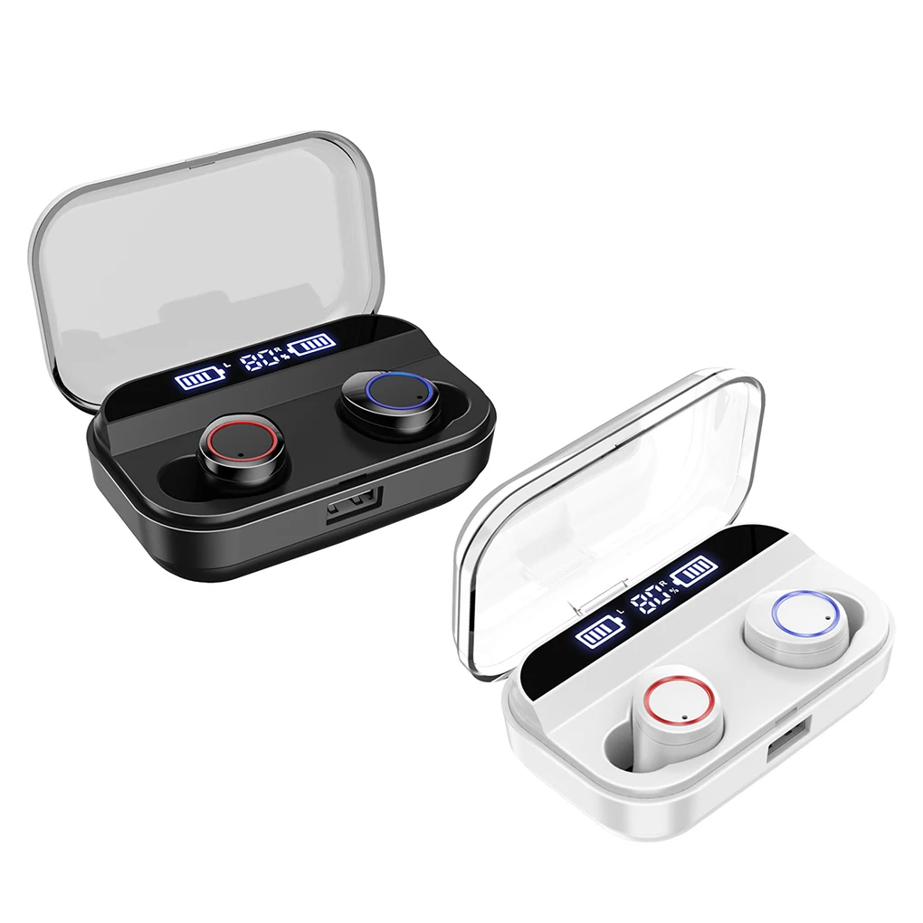 

TWS Wireless Earphone Bluetooth 5.0 Earphones Power Display Touch Control Sport Stereo Cordless Earbuds Headset Charging Box