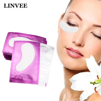 

Under Eye Pads 100 Pairs Eyelash Extension Patches for Eye Hydrogels Gel Stickers Eyelash Make Up Tools Grafted Protective Pads