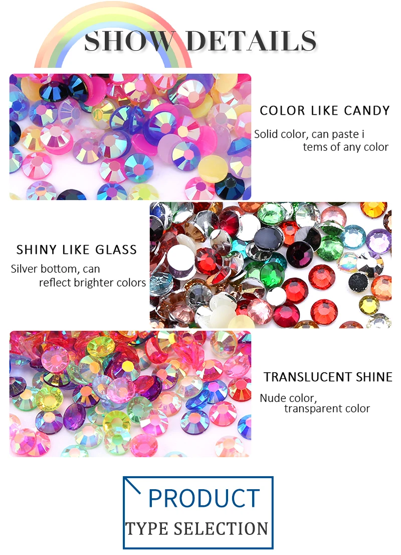 Sewing Machines 3mm-5mm Jelly AB Resin 18800pcs Non Hot Fix Rhinestones 3D Flatback Glitters Stone Crystals Strass for DIY Decoration Crafts Stopper